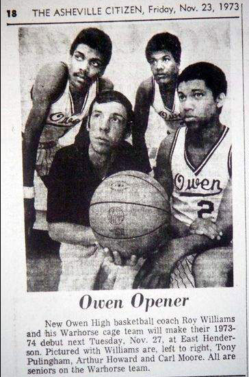 Roy Williams 1973 Owen High